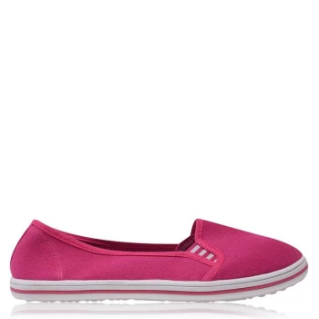 image of Slazenger Canvas Slip On Pumps - Pink