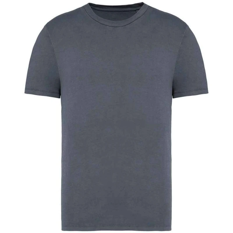 Image of Native Spirit Mens Faded T-Shirt in Mid Grey Size: Large Mid Grey Male L