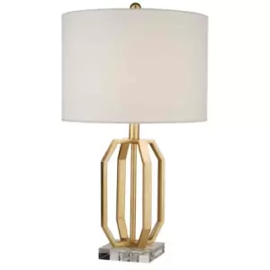 Image of Village At Home Beatrice Table Lamp Gold
