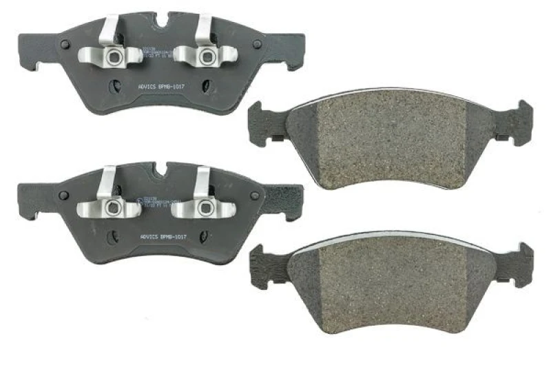 Image of AISIN BPMB-1017 Brake pad set Premium ADVICS by AISIN prepared for wear warning indicator Brake Pad Set,disc brake (402)