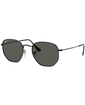 Image of Ray-Ban Gold Hexagonal Metal Green Mens Sunglasses RB3548N 002/58 54 RB3548N 002/58 54