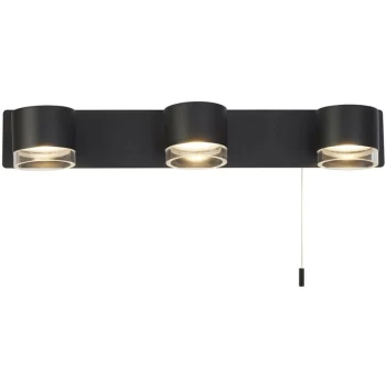 Image of Searchlight Lighting - Searchlight Tumbler 3 Light Bathroom Wall Light, Pull Switch IP44 3000K