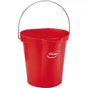 image of Vikan Bin, suitable for foodstuffs, capacity 6 l, pack of 5, red