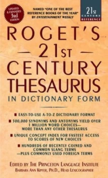 Image of Rogets 21st Century Thesaurus Third Edition by Barbara Ann Kipfer Book