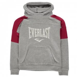 image of Everlast C & S Hoodie - Grey Marl/Pink