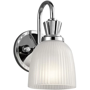 image of Elstead - Cora - 1 Light Bathroom Wall Light Polished Chrome IP44, G9