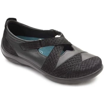 Image of Padders Basset Womens Cross Over Strap Shoe womens Shoes (Pumps / Ballerinas) in Black,5,6,7