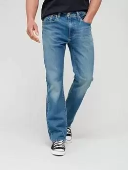 image of Levis 527 Slim Fit Boot Cut Jeans - Light Wash, Squash Automobile, Size 32, Inside Leg R=32", Men