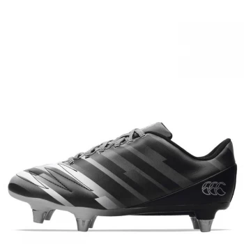 image of Canterbury Stampede 2.0 Soft Ground Rugby Boots Junior Boys - Black/White