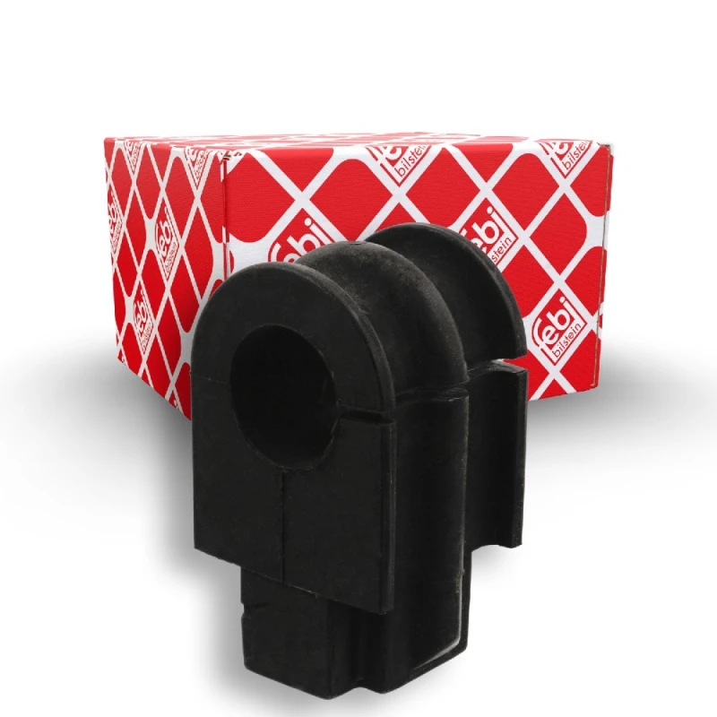 Image of FEBI BILSTEIN 42563 Stabilizer Bushes Front Axle, Rubber Rubber Anti-roll Bar Bush Kit (1334)