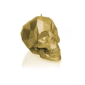 Image of Classic Gold Small Low Poly Skull
