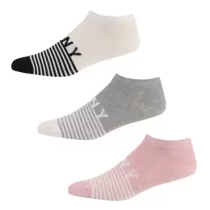 image of DKNY Melanie Liner 3 Pack of Socks Womens - Multi