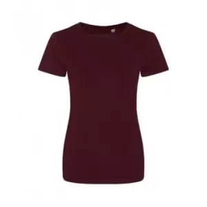 Image of Ecologie Womens/Ladies Organic Cascades T-Shirt (XS) (Burgundy)