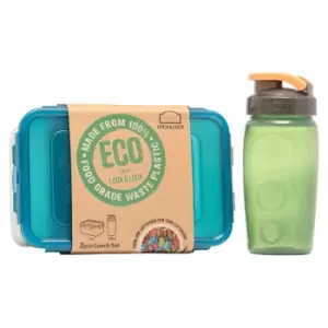 Image of Eco Lunch Set and Bottle 2 Piece HPL817HBTRCL - Lock N Lock
