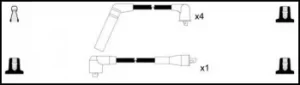 Image of Remax HT Ignition Leads Cable Set Replaces ZEF 854,ZEF 868,B185,XC1091,409 69 504J,J5389000,73844,DKB720,LDRL1714,RC-EM1207,I580U01