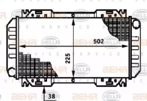 Image of x1 Behr Heat Exchanger 8MK376720-091 Genuine replacement part for Car Made in CN
