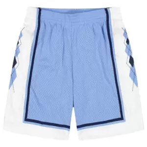 image of Mitchell And Ness Ncaa North Carolina Tarheels 1992-93 Swingman Shorts, Light Blue, Male, Shorts, SMSH5362-UNC92PPPLTBL