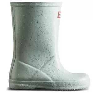Image of Hunter Girls First Class Giant Glitter Waterproof Rain Boots UK Size 13 (EU 32)
