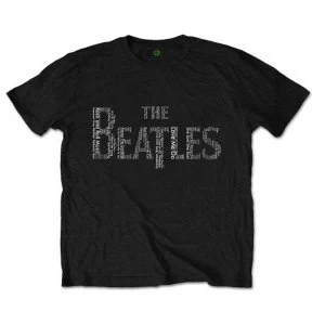 Image of The Beatles - Drop T Songs Unisex Large T-Shirt - Black