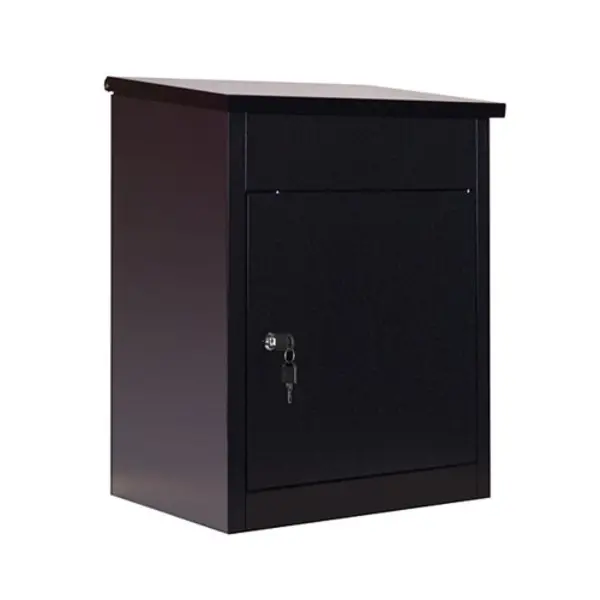 Image of Phoenix Top Loading Parcel Box with Key Lock Black PB0581BK