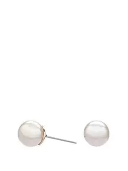 Image of Jon Richard Classic Cream Pearl Stud Earrings