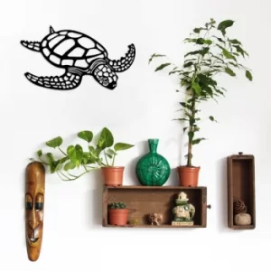 Image of Caretta Caretta Black Decorative Metal Wall Accessory