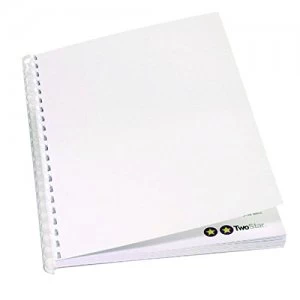 image of GBC Plain Cover Set 220gsm White A4 CEO80070 (PK100)