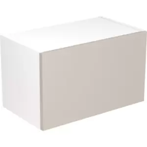 Image of Kitchen Kit Flatpack Slab Kitchen Cabinet Wall Bridge Unit Super Gloss 600mm in Light Grey MFC