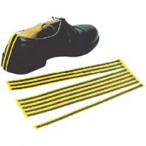 image of ESD disposable shoe strap 10 pcs Yellow Black BJZ C 199 2151