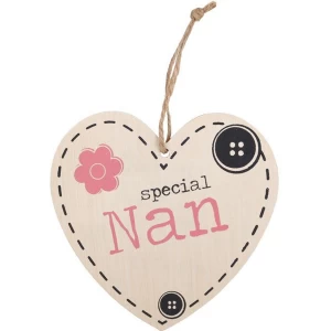 Image of Special Nan Hanging Heart Sign