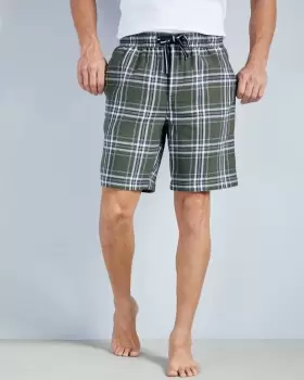 Image of Cotton Traders Mens Loungewear Brushed Shorts in Brown