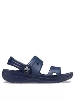 image of Crocs Classic Toddler Sandal, Navy, Size 6 Younger