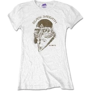 Image of Black Sabbath - US Tour 1978 Womens Large T-Shirt - White
