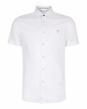 Image of Ted Baker Cotton Oxford Short Sleeved Shirt