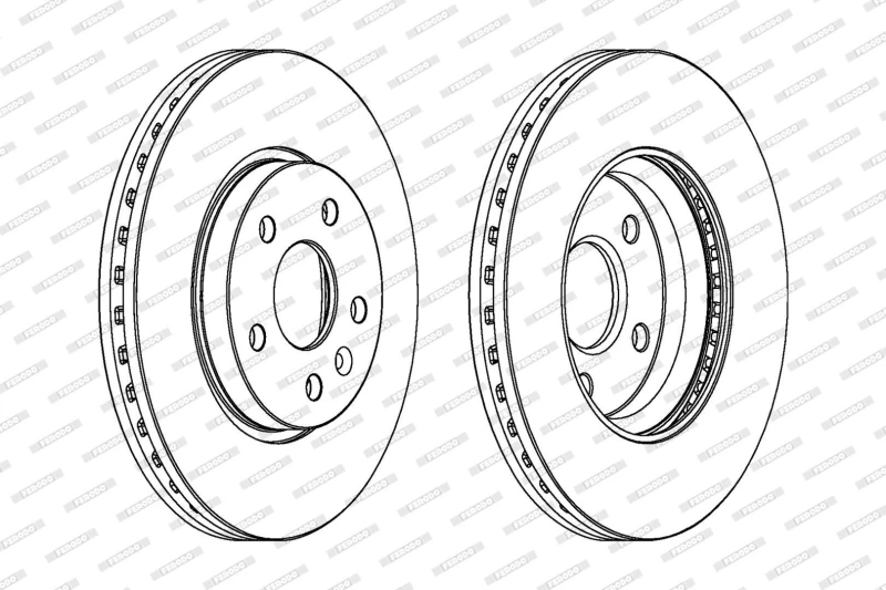 Image of Brake disc FERODO DDF1869C