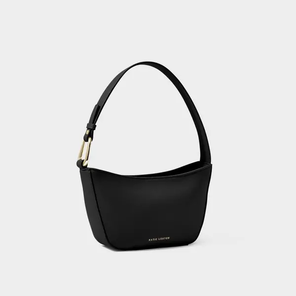 image of Katie Loxton Black Fara Small Shoulder Bag KLB2937