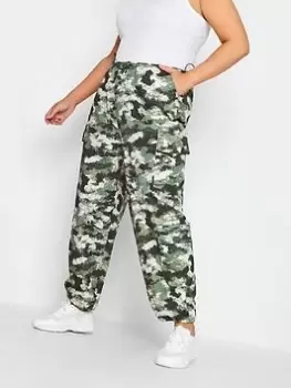 Image of Yours True Cargo Smudged Camo, Green, Size 18, Women