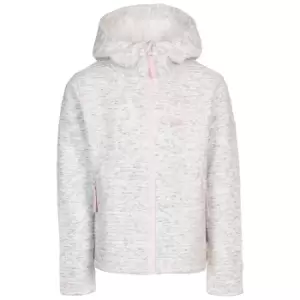 image of Trespass Girls Hostile Fleece Hoodie (9-10 Years) (White)