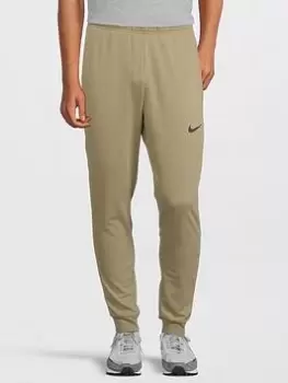 Image of Nike Train Dry Fit Fleece Taper Pant - Green, Size 2XL, Men