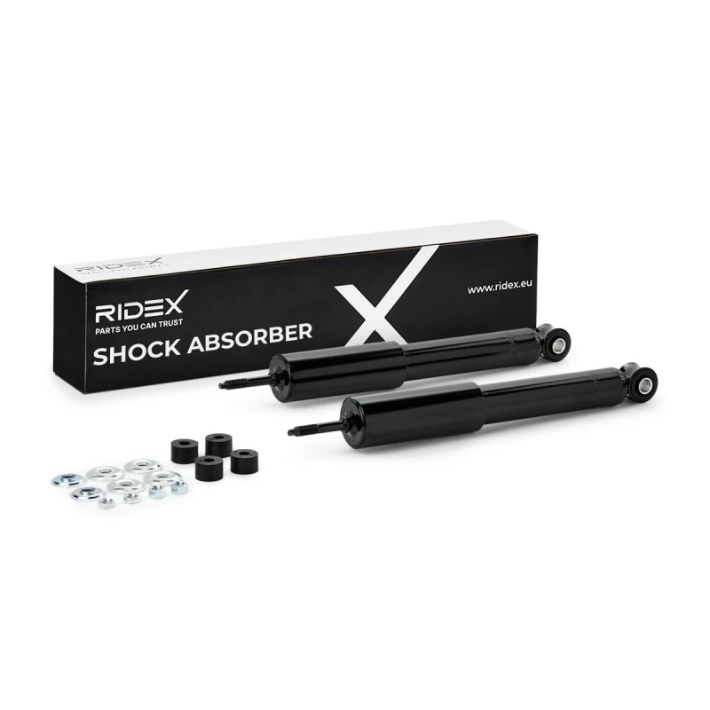Image of RIDEX 854S2224 Shock absorber Front Axle, Gas Pressure, Monotube, Telescopic Shock Absorber, Bottom eye Shock Absorber (854)