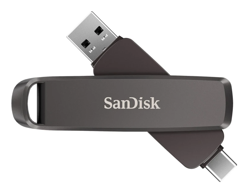 Image of SanDisk SanDisk Extreme PRO USB flash drive 256GB USB Type-C/USB Type-A 3.2 Gen 2 (3.1 Gen 2) Black SDDDE1-256G-G46