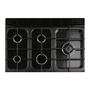 Image of Rangemaster ELA90DFFSB/ Elan Deluxe 90cm Dual Fuel Cooker, Stone Blue