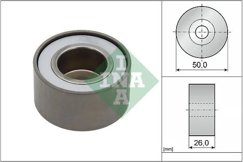 Image of INA 532 0392 20 Idler Pulley Deflection/Guide Pulley,v-ribbed belt (312)