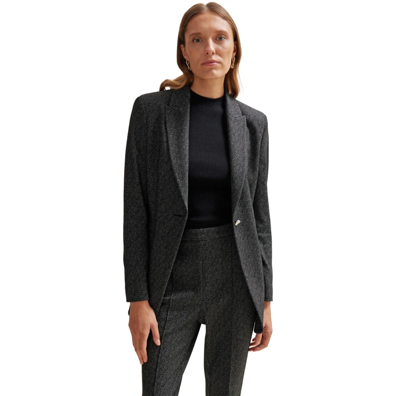 Image of Boss Womens Jubeka Single-Breasted Structured Blazer Open Misc female 4 (XXS)