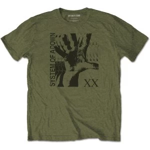 Image of System Of A Down - Intoxicated Unisex Large T-Shirt - Green