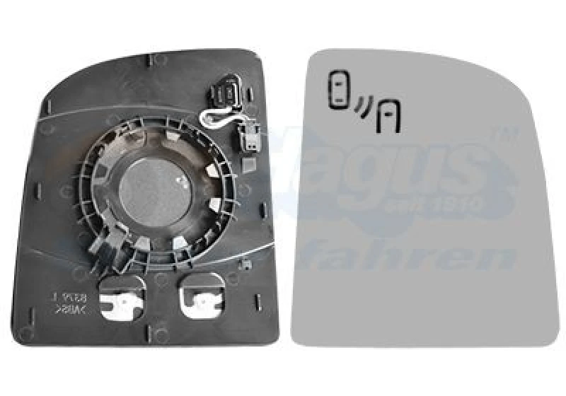 Image of VAN WEZEL Wing mirror glass VAN WEZEL 5792836