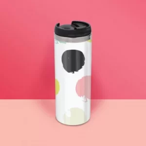 Image of Bold Dot Pattern Stainless Steel Travel Mug