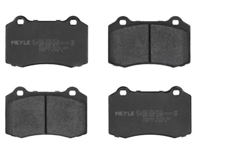 Image of MEYLE 025 213 8115 Brake pad set not prepared for wear warning indicator, Original Quality, with anti-squeak plate Brake Pad Set,disc brake (402)