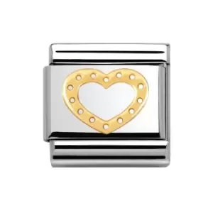 Image of Nomination Classic Gold Pois Heart Charm