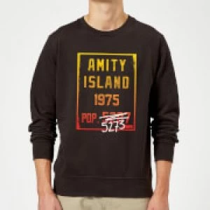 Image of Jaws Amity Population Sweatshirt - Black